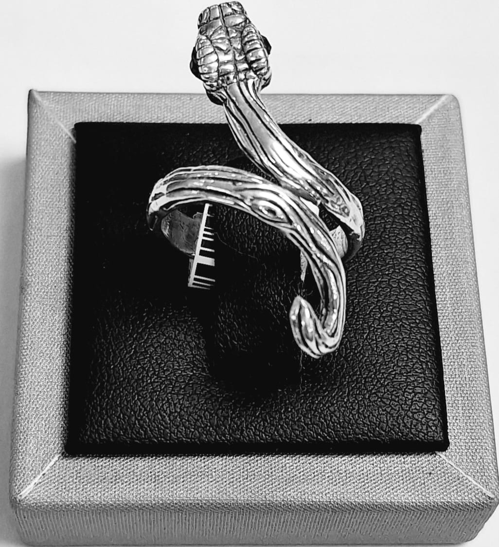 ANILLO SERPIENTE EN PLATA LEY 925