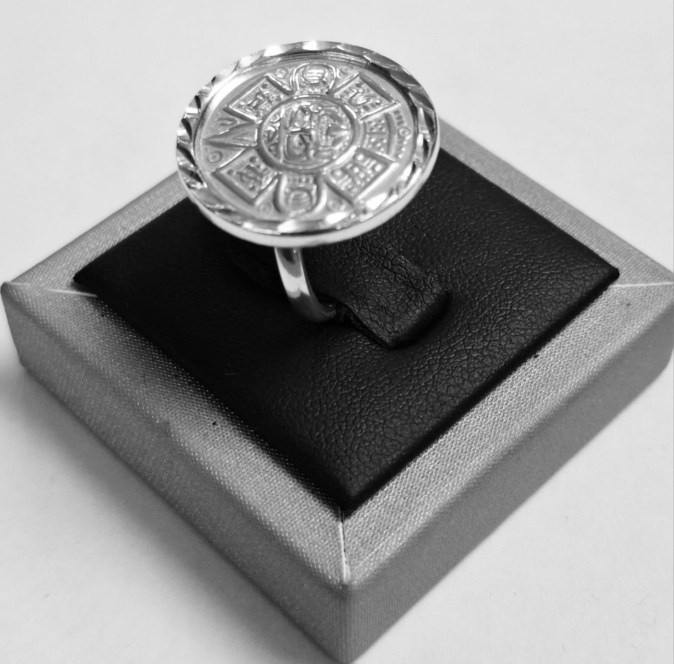 ANILLO AZTECA EN PLATA LEY 925