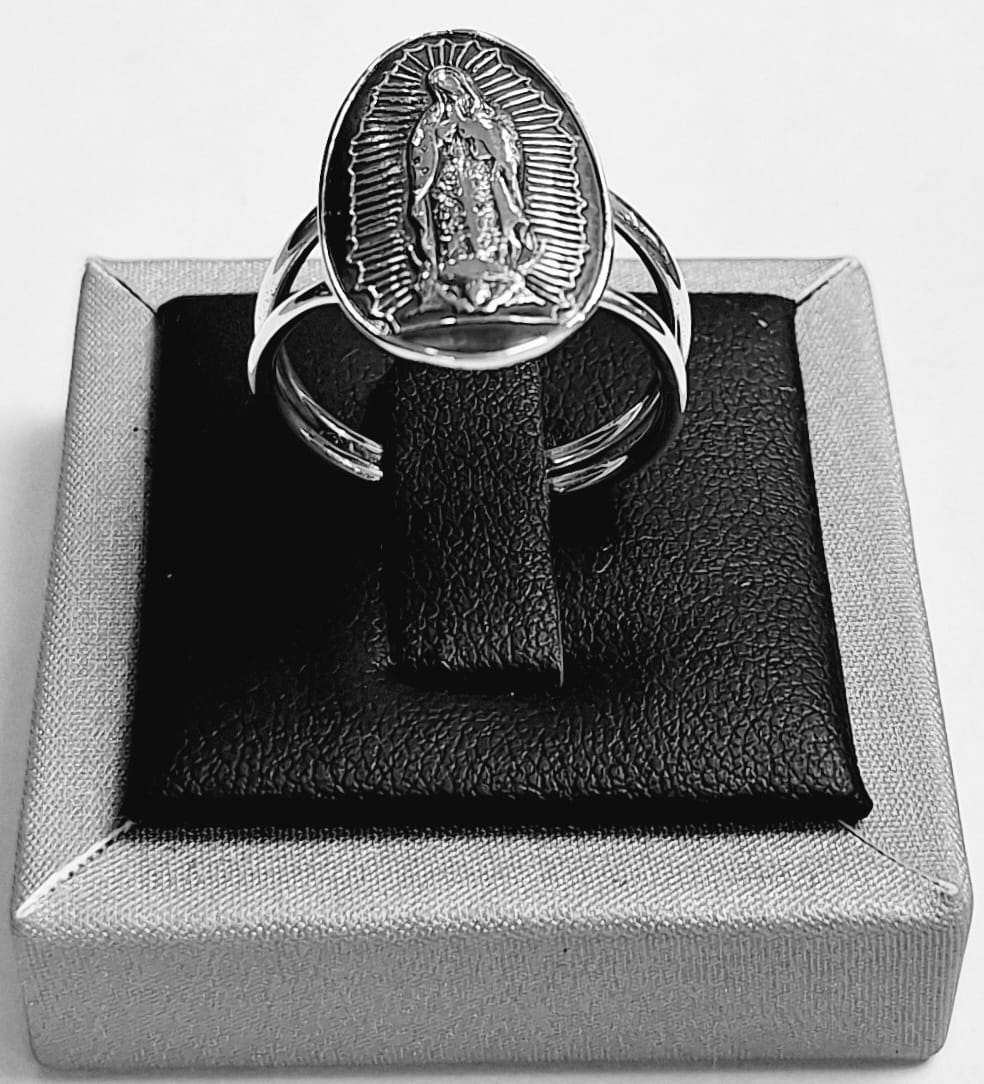 ANILLO VIRGEN DE GUADALUPE EN PLATA LEY 925