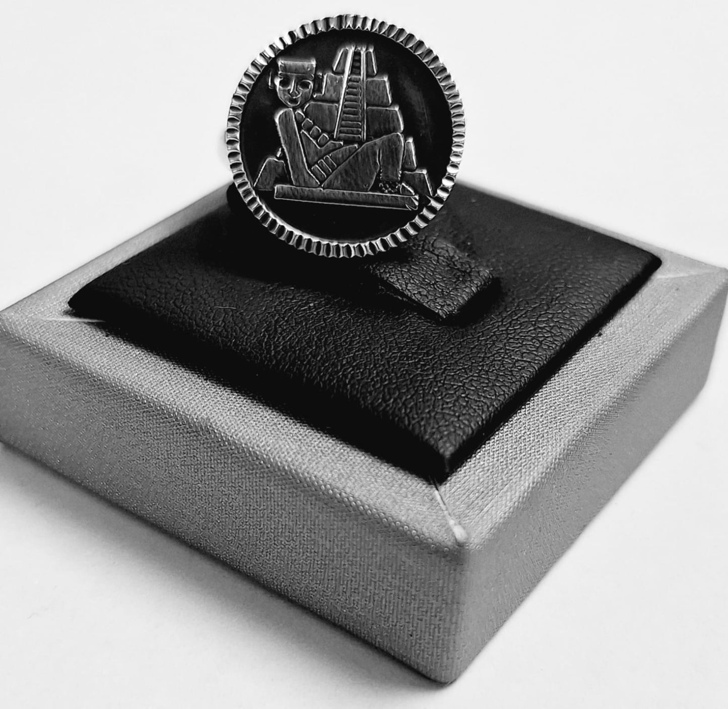 ANILLO CHAC MOOL EN PLATA LEY 950