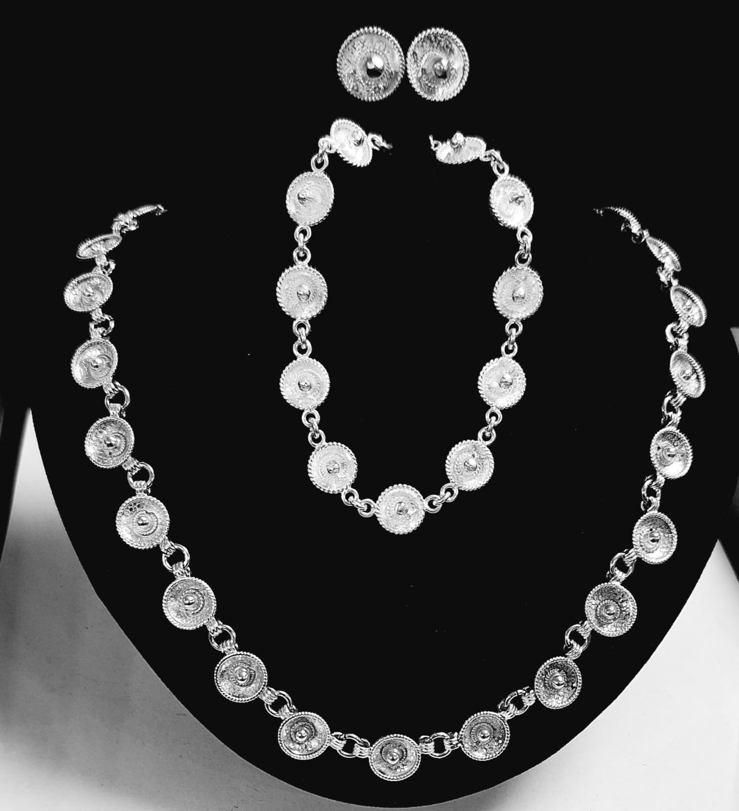 SET DE COLLAR SOMBRERO MEXICANO EN PLATA LEY 925