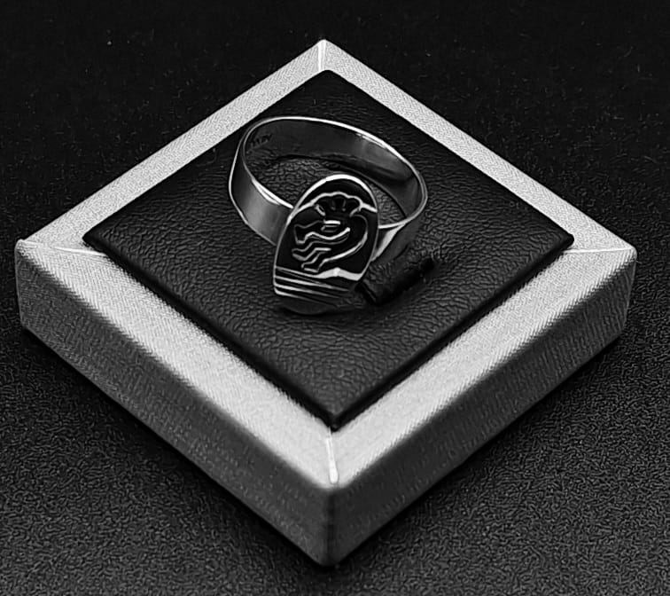 ANILLO PLATA LEY 925 , KOKOPELLI