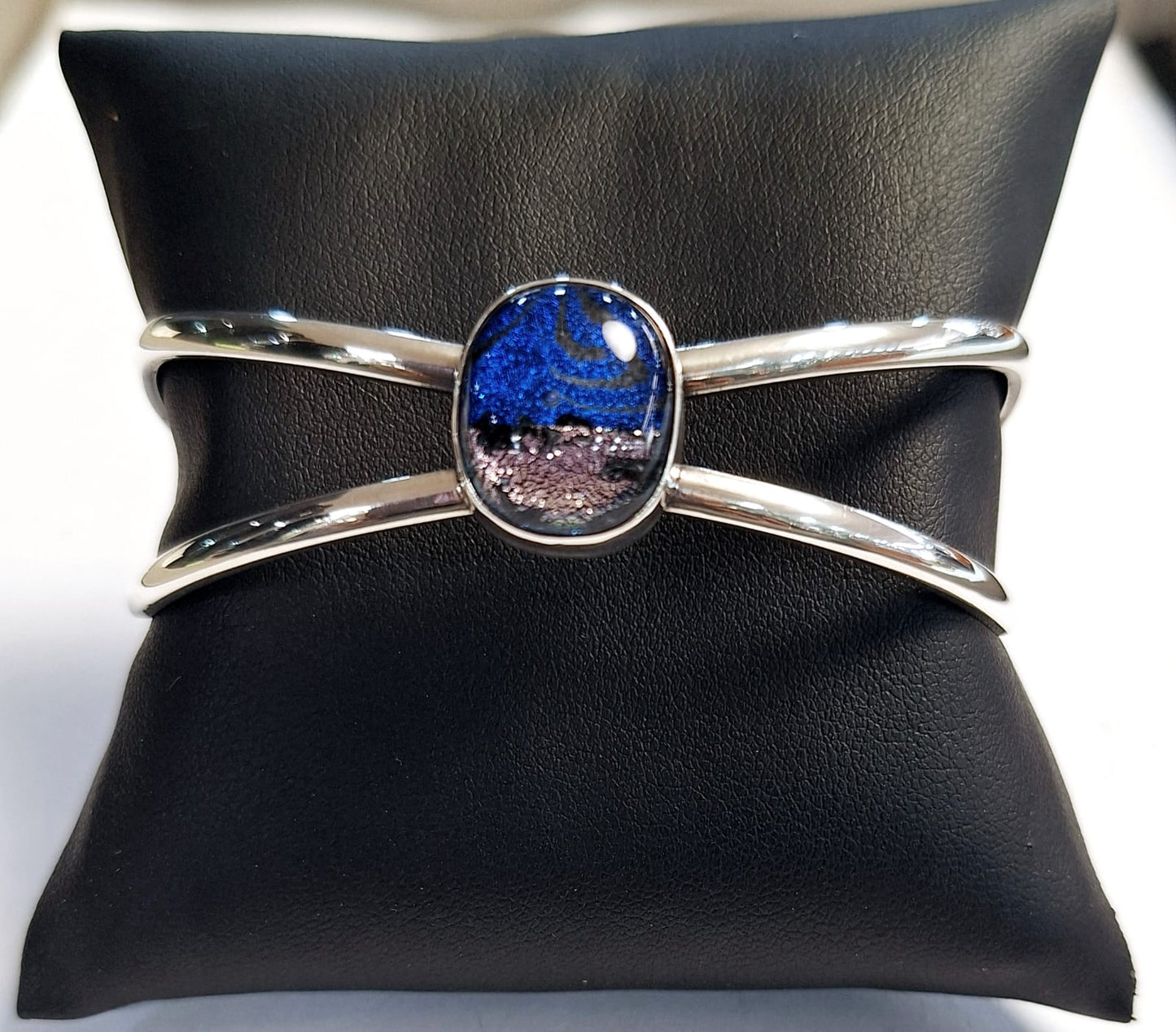 BRAZALETE CON DICROICO EN PLATA LEY 925