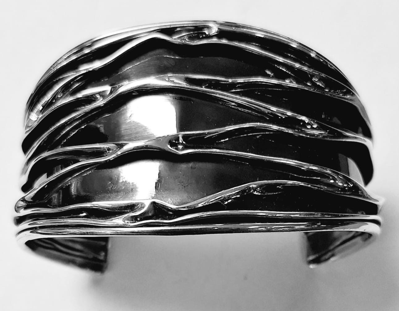 BRAZALATE CORRUGADO EN PLATA LEY 925