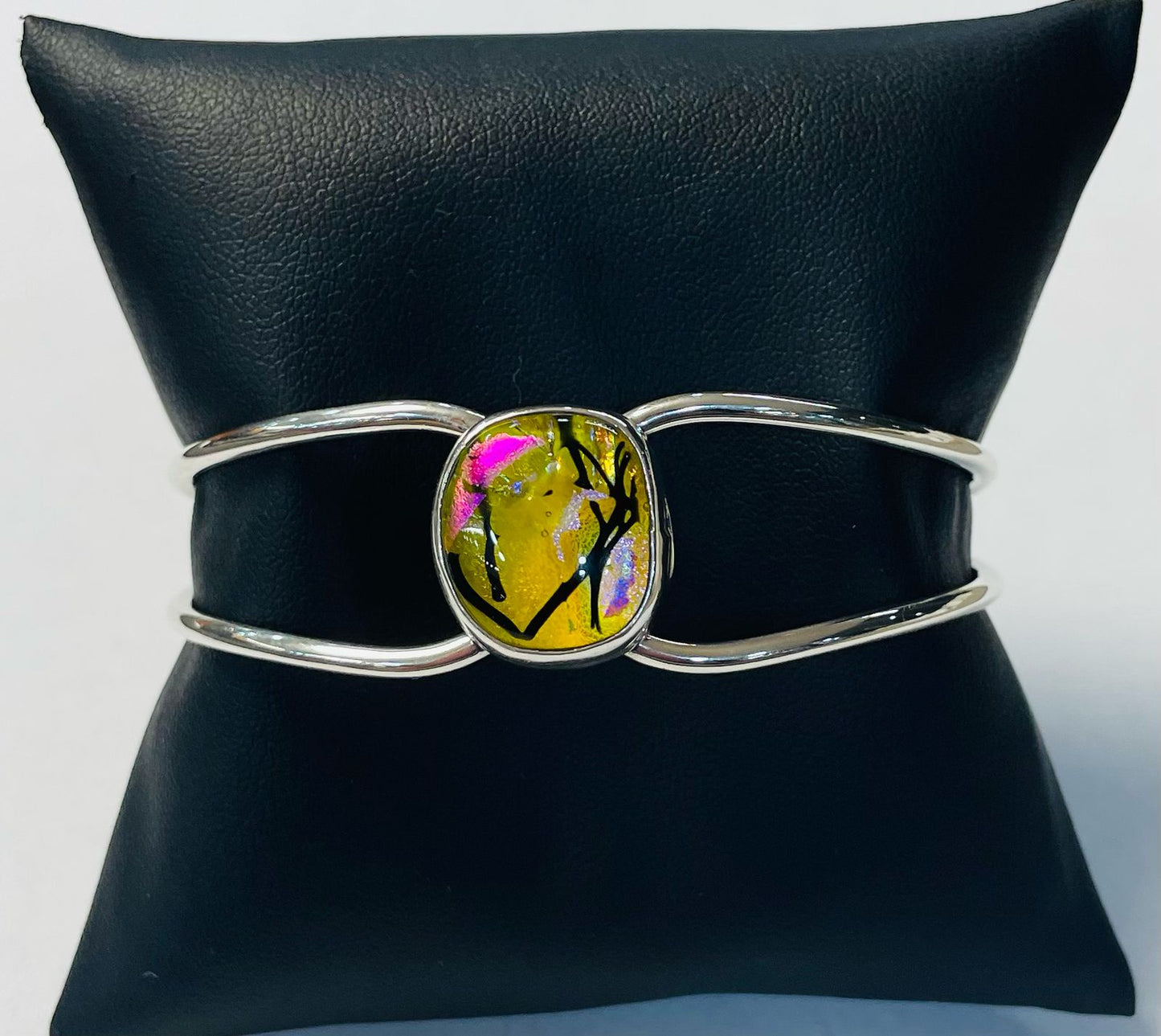 BRAZALETE CON DICROICO EN PLATA LEY 925