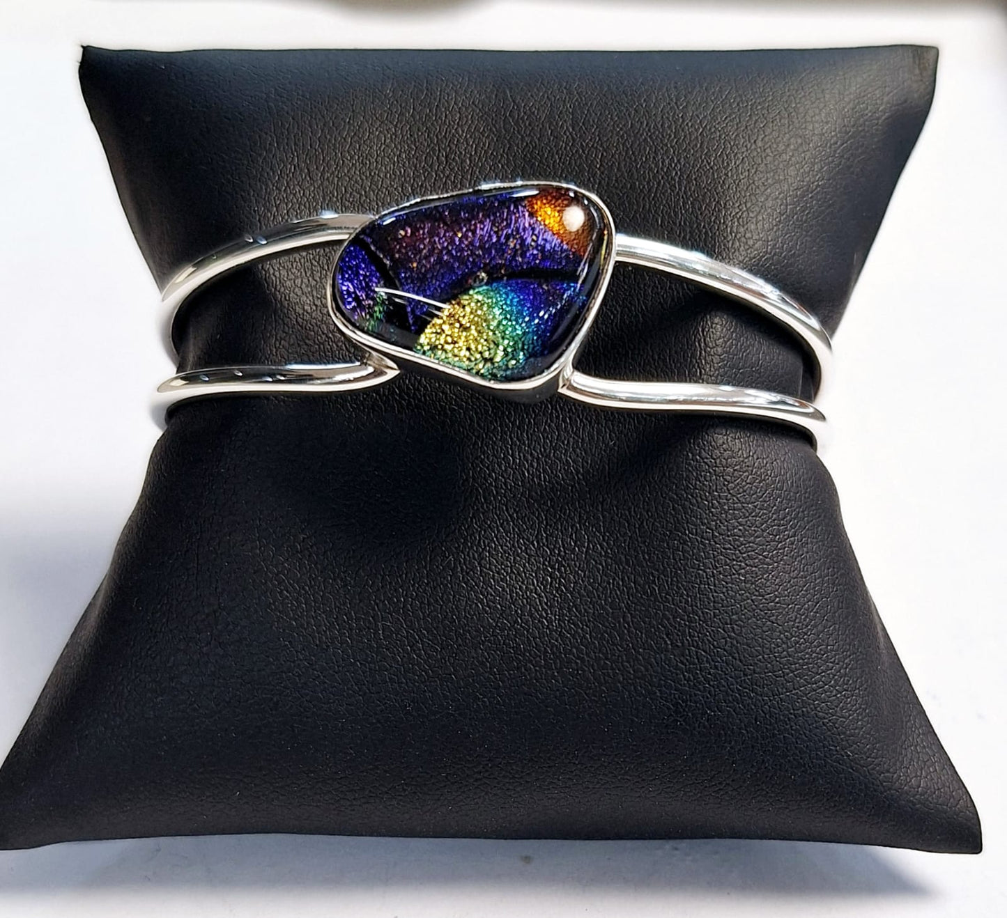 BRAZALETE CON DICROICO EN PLATA LEY 925