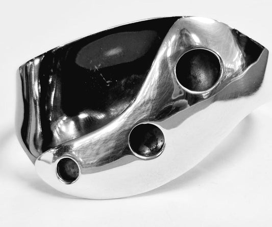 Brazalete en Plata Ley 950, vista frontal