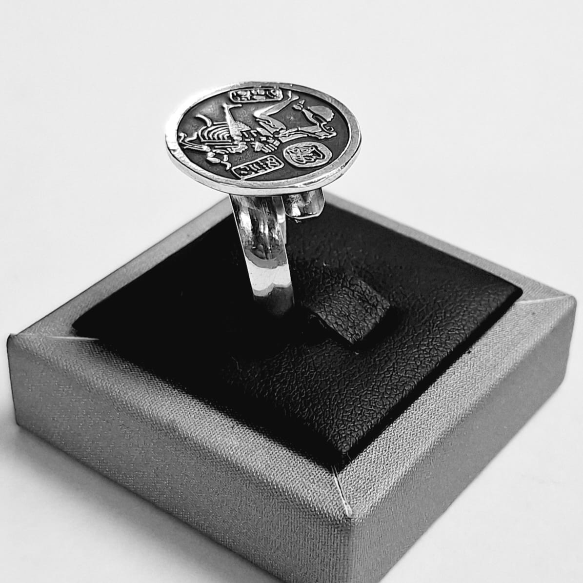 ANILLO JUEGO DE PELOTA EN PLATA LEY 925