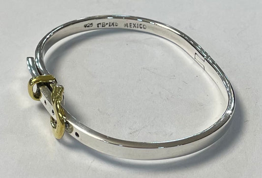 Brazalete en Plata Ley 925, vista frontal