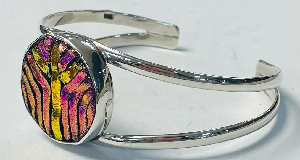 BRAZALETE CON DICROICO EN PLATA LEY 925