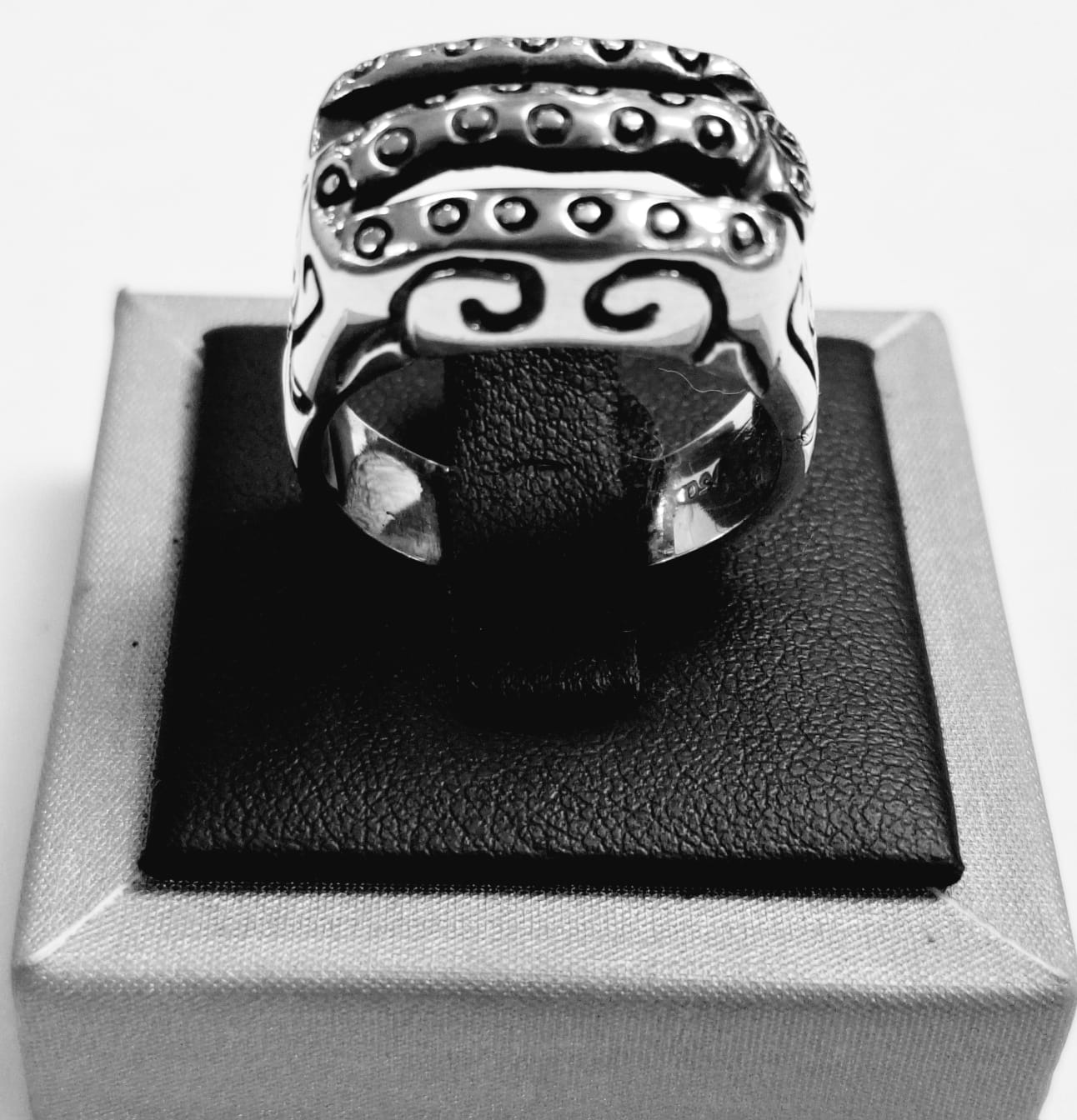 ANILL ESPIRAL EN PLATA LEY 950