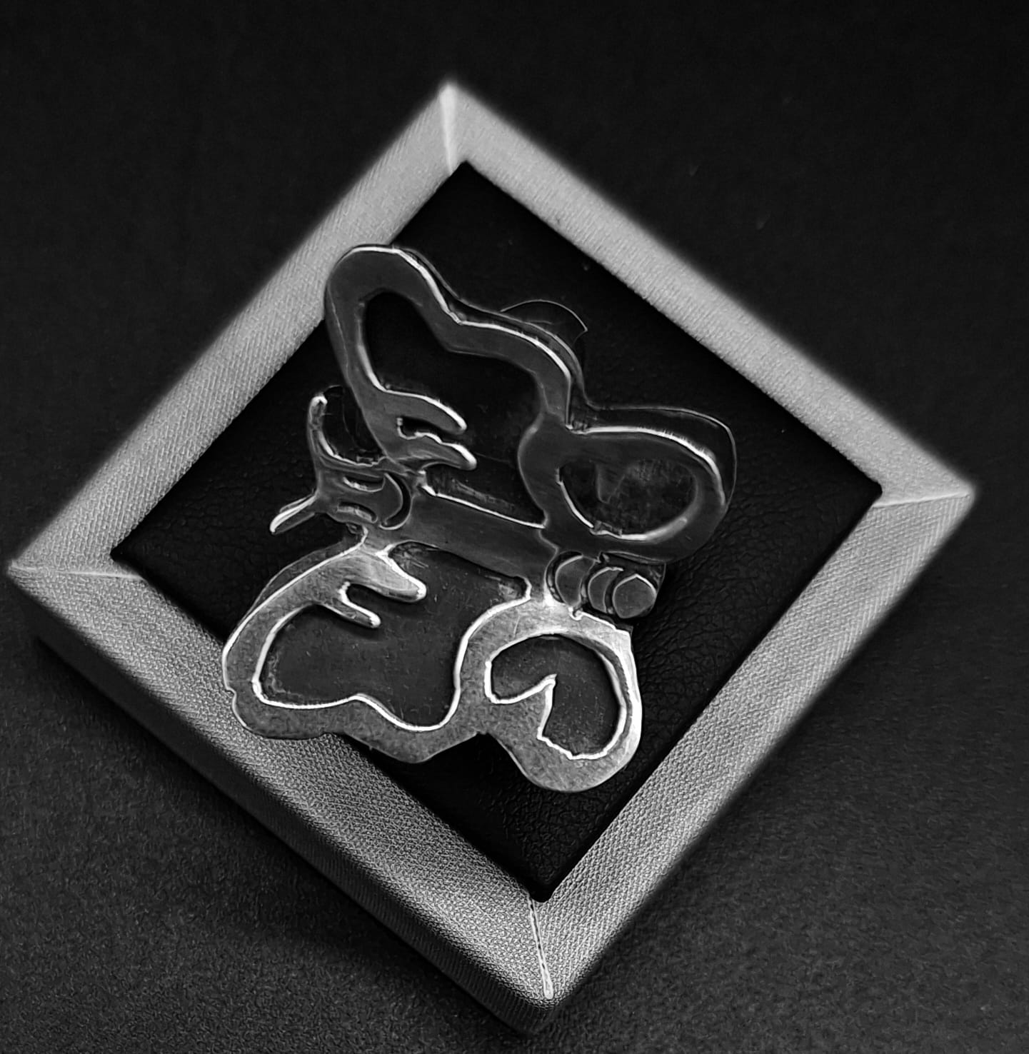 ANILLO PLATA LEY 925. MARIPOSA