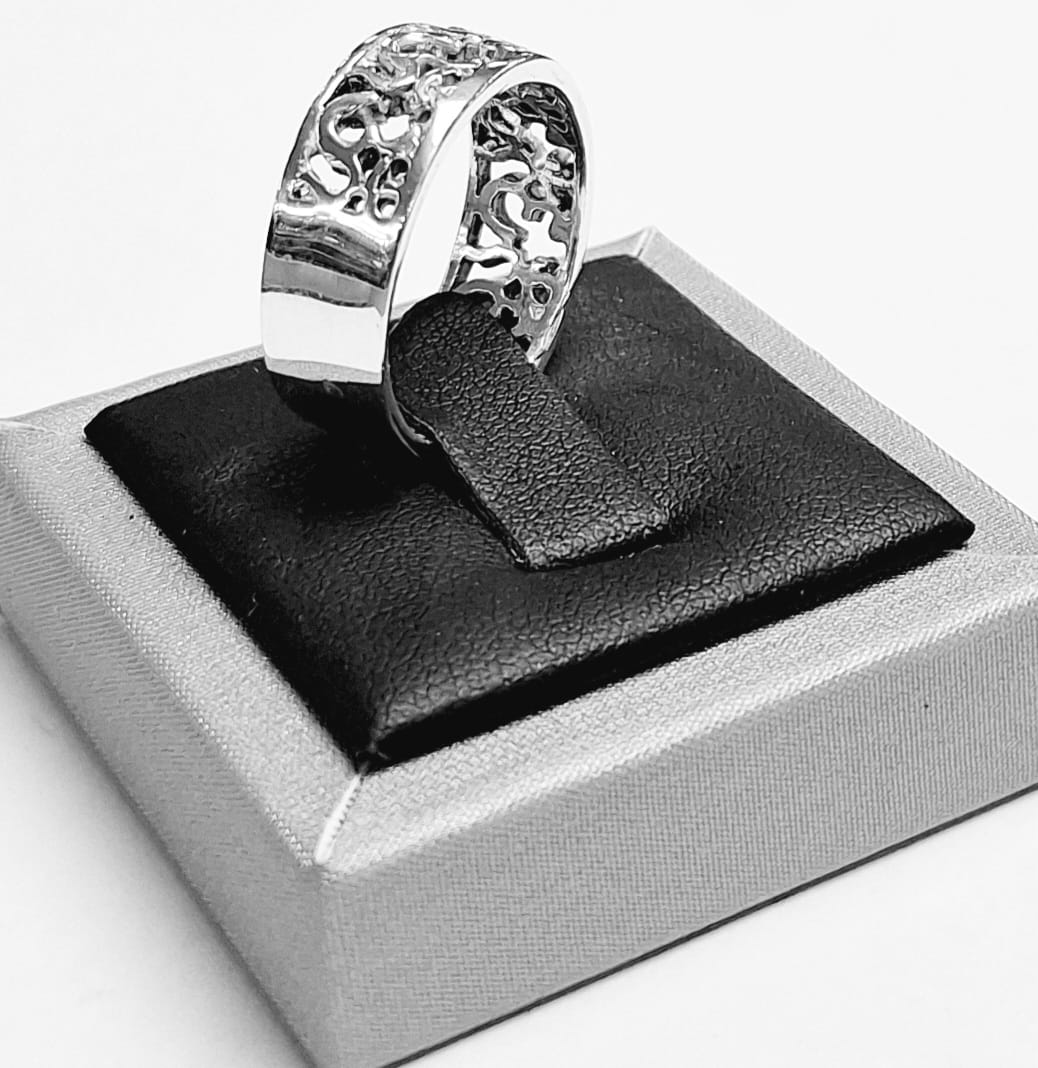 ANILLO SIMBOLO OM EN PLATA LEY 925