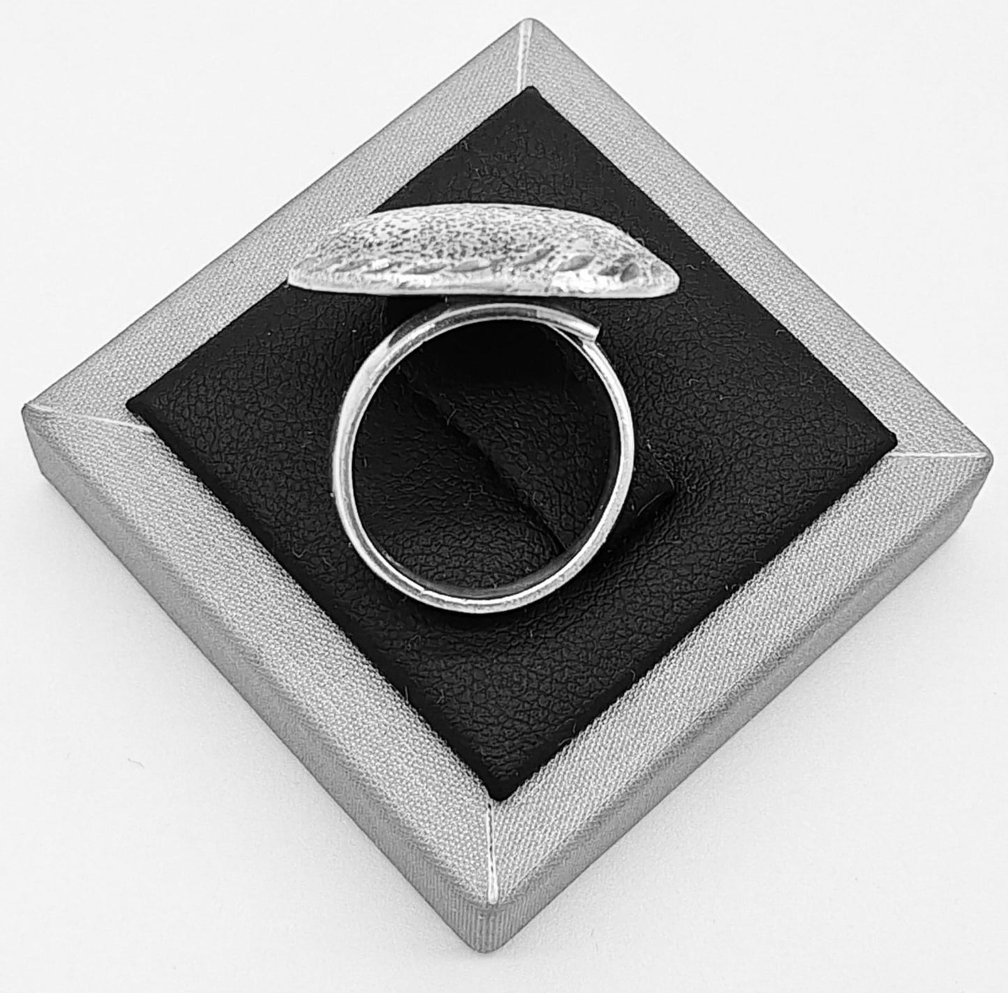 ANILLO DIAMANTADA PLATA LEY 925