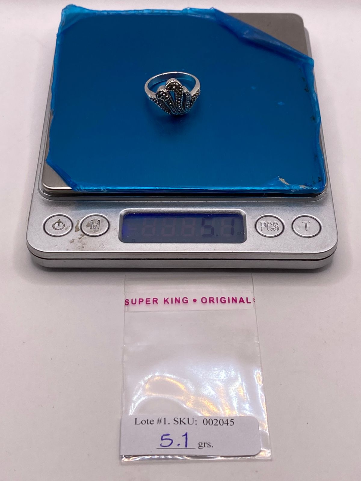š Anillo Concha Marina con Marquesitas en Plata Ley 925