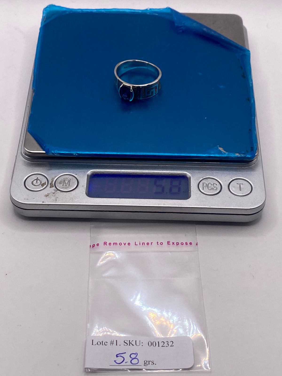 Anillo Greca Ópalo Multicolor & Zirconia Tanzanita Plata 950