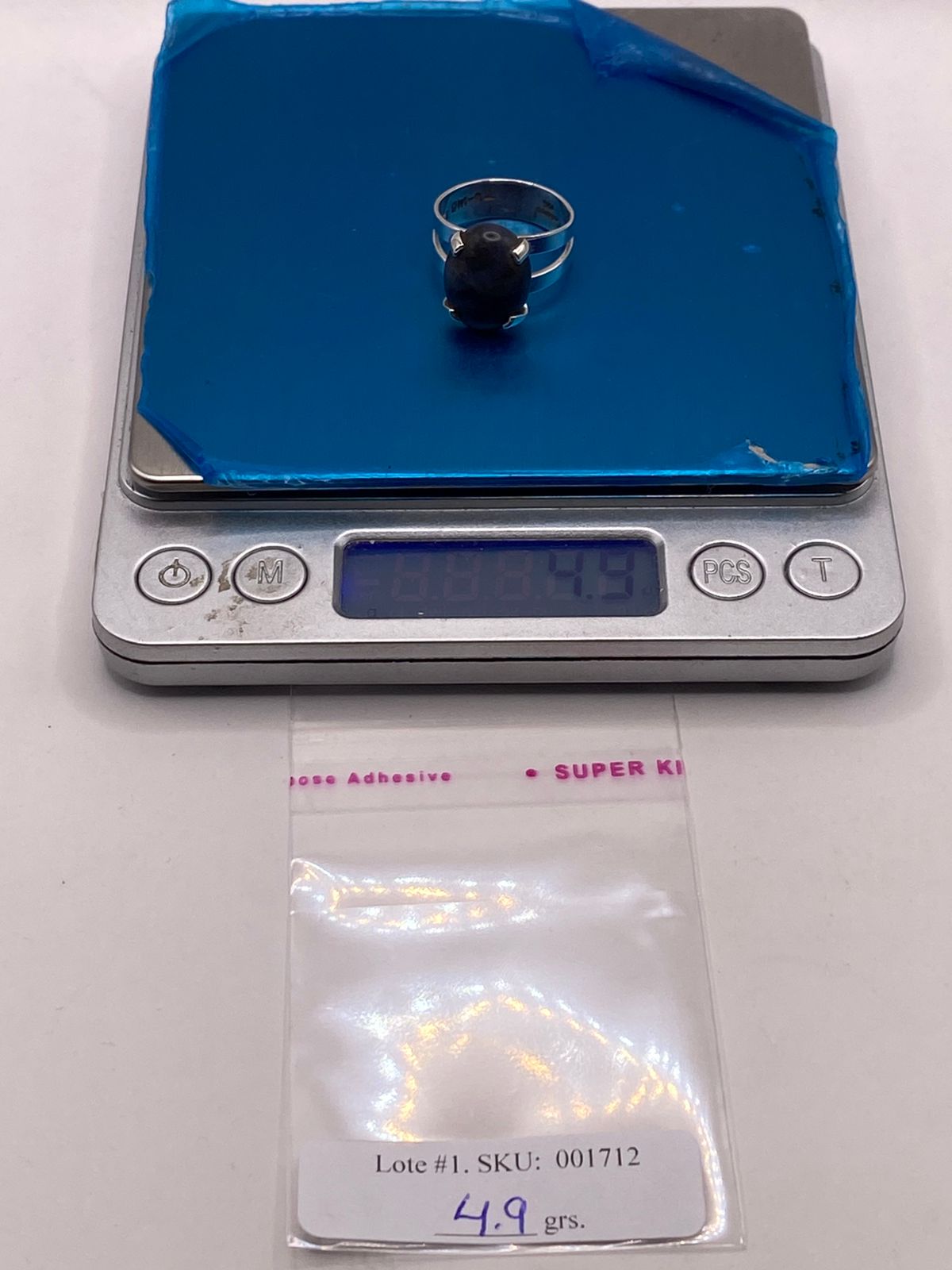 ANILLO DE PLATA LEY 925 CON LAPISLÁZULI