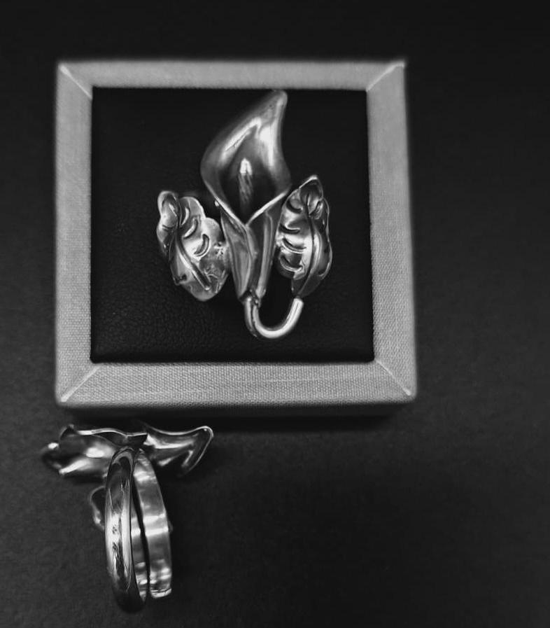ANILLO ALCATRAZ EN PLATA LEY 925.