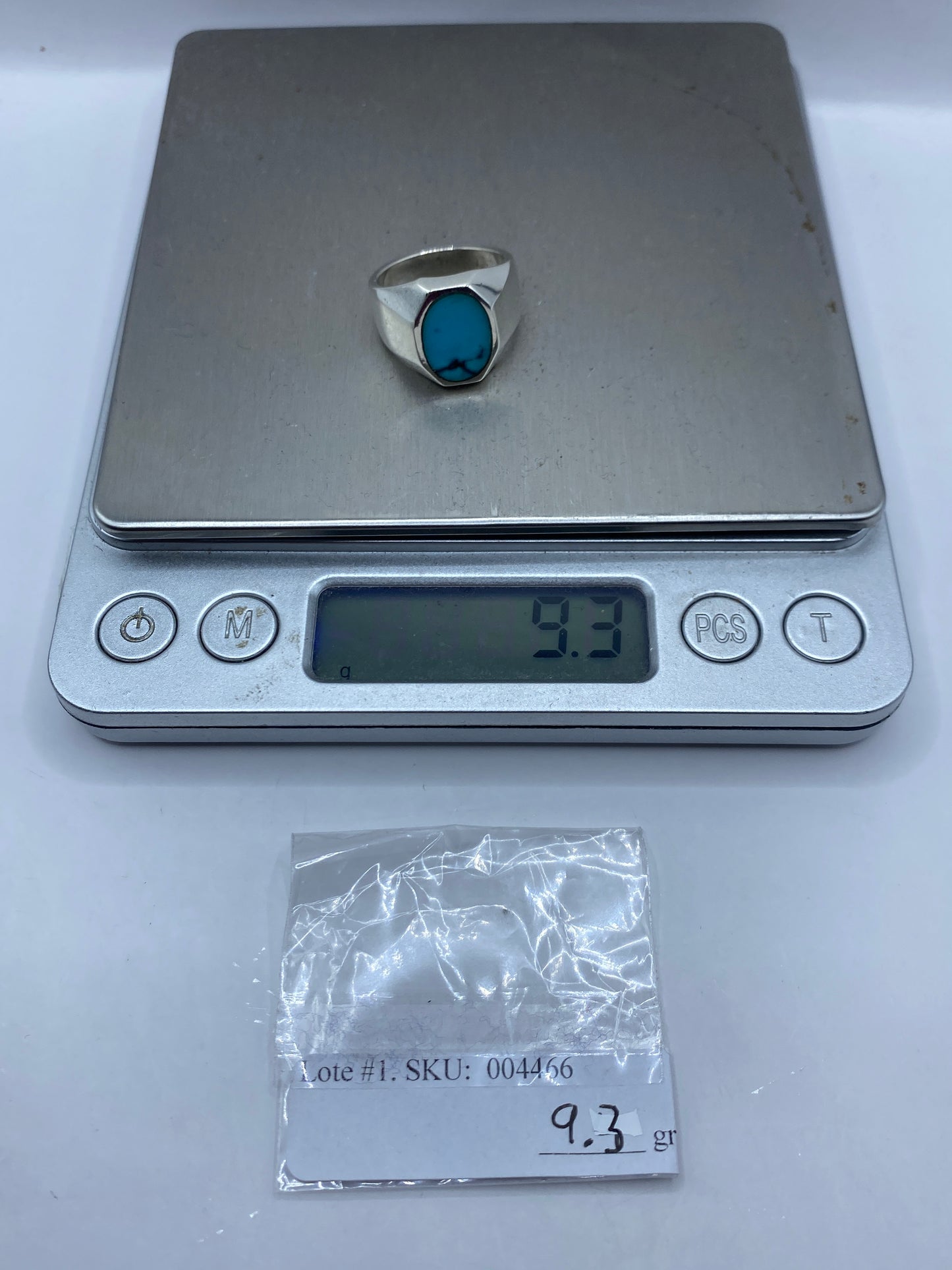 Anillo de Turquesa Azul Cielo en Plata .925 — Taxco — foto 6