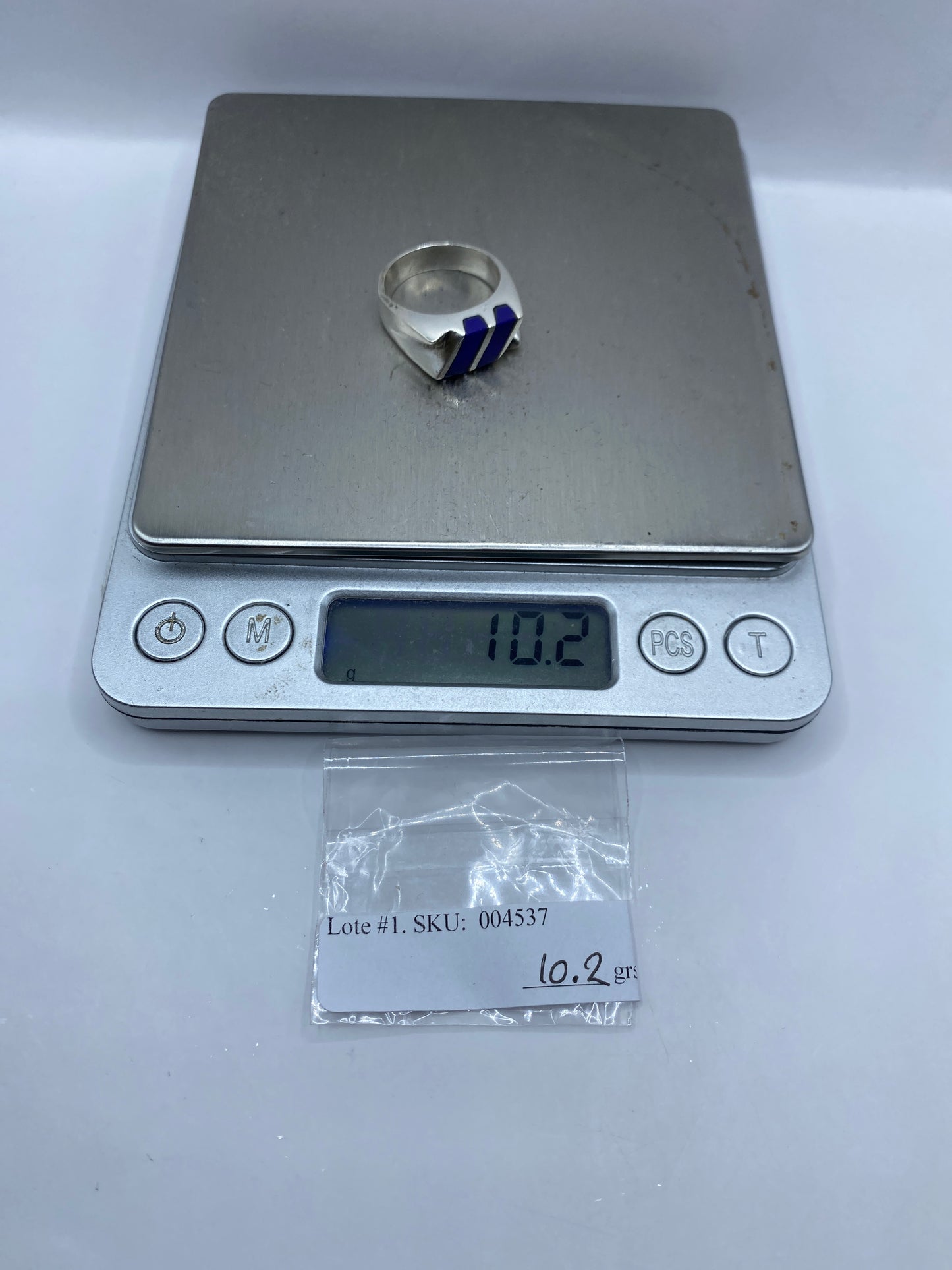 Anillo de Plata con Piedra Azul — Taxco .925 — foto 6