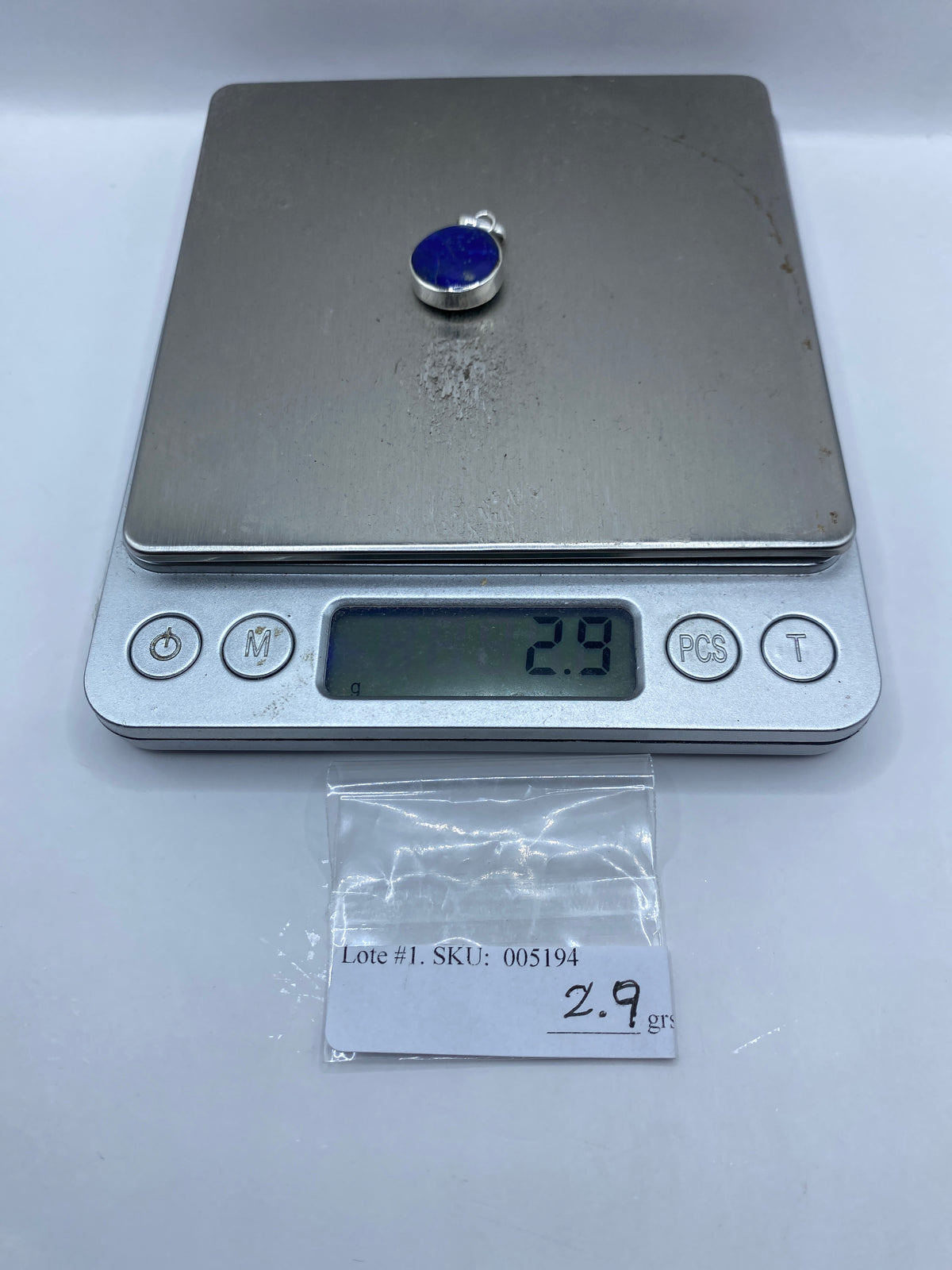 Dije de Plata con Piedra Azul — Taxco .925 — foto 5