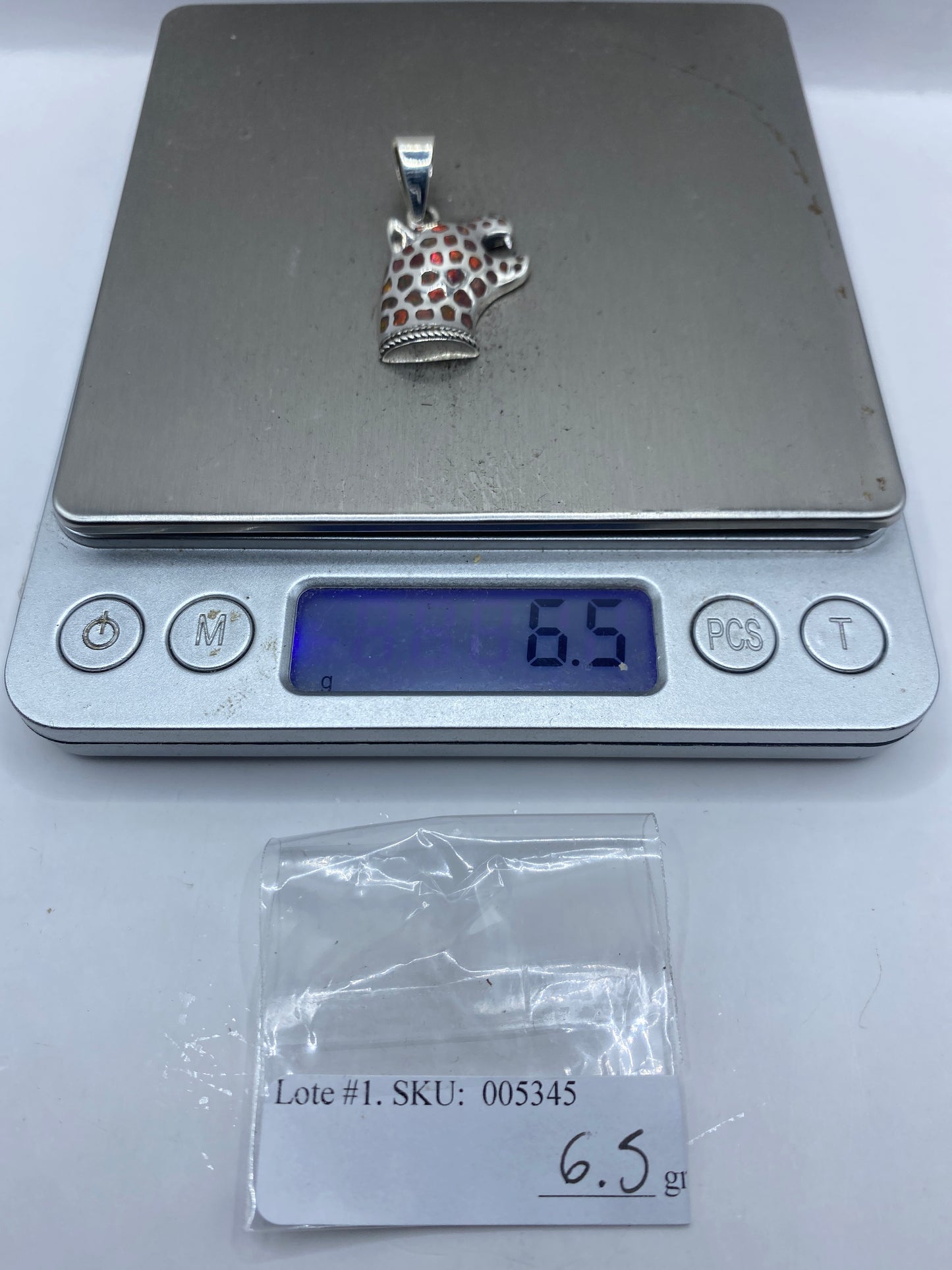 Dije Jaguar Plata .950 con Ópalo de Fuego — Taxco — foto 6