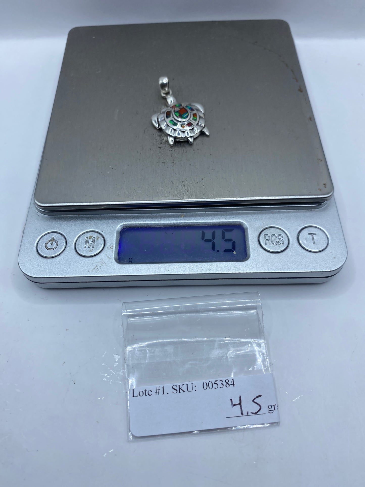 Dije Tortuga Plata .950 Ópalo de Fuego — Taxco — foto 6