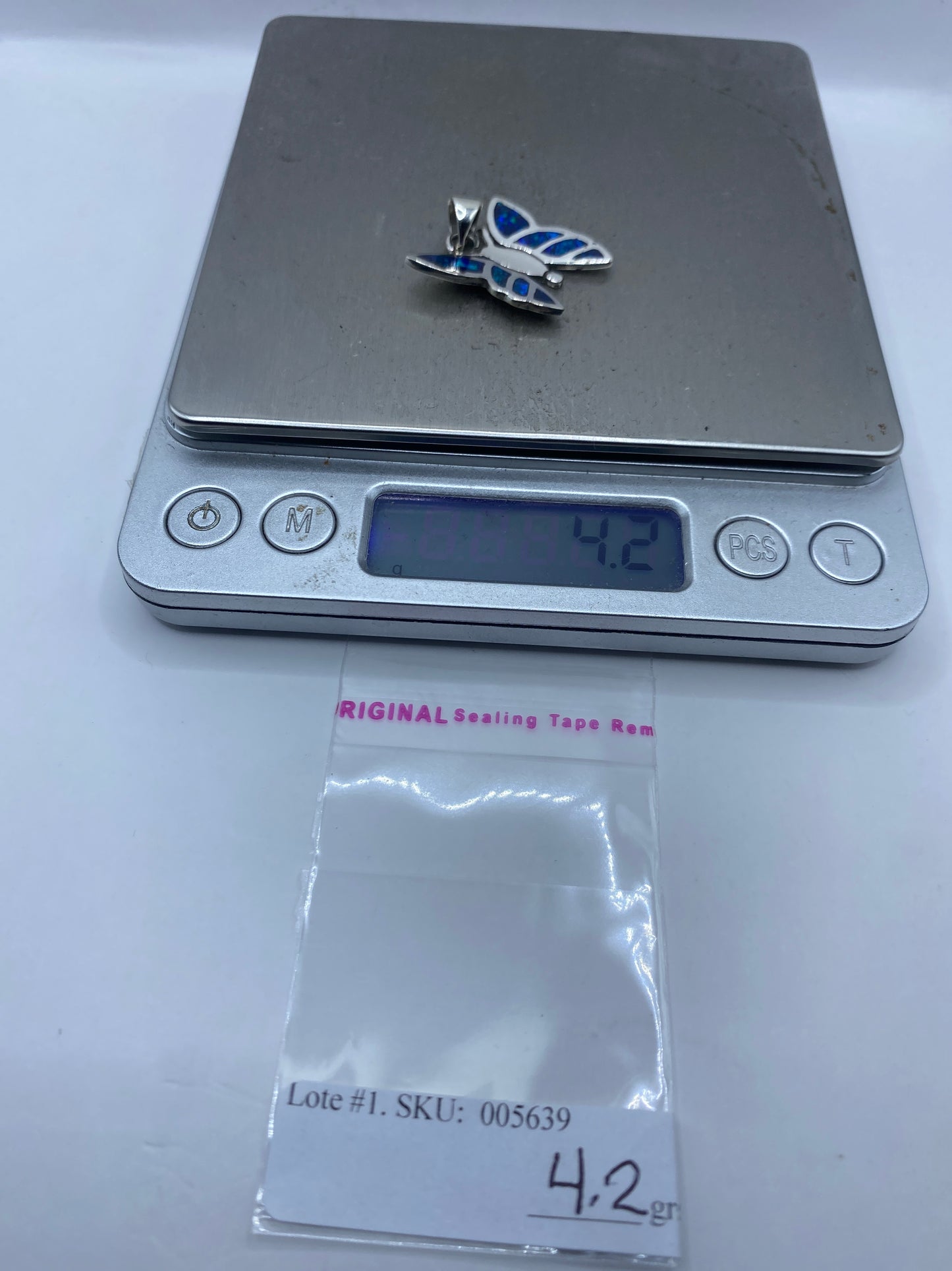 Dije Mariposa Plata .950 con Ópalo de Fuego — Taxco — foto 6