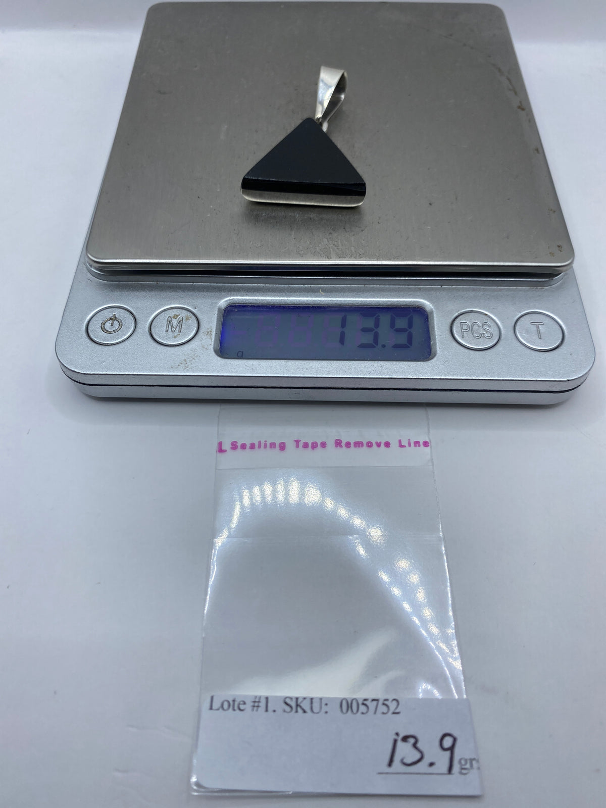 Dije Plata Onix Triangular — Taxco .925 — foto 6