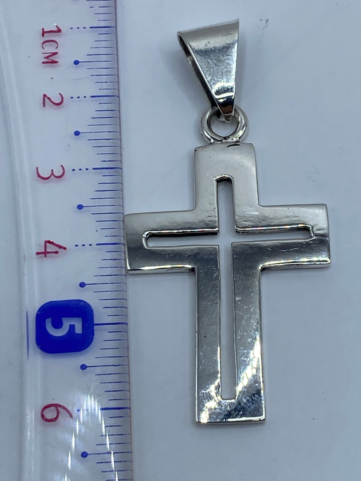 Dije Cruz de Plata .925 — Taxco, 6 cm — foto 6