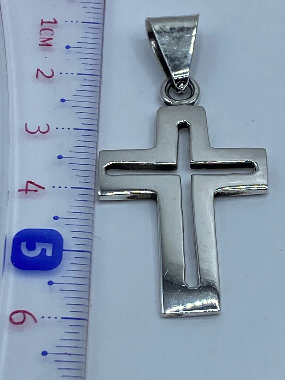 Dije Cruz de Plata Calado — Taxco .925 — foto 6
