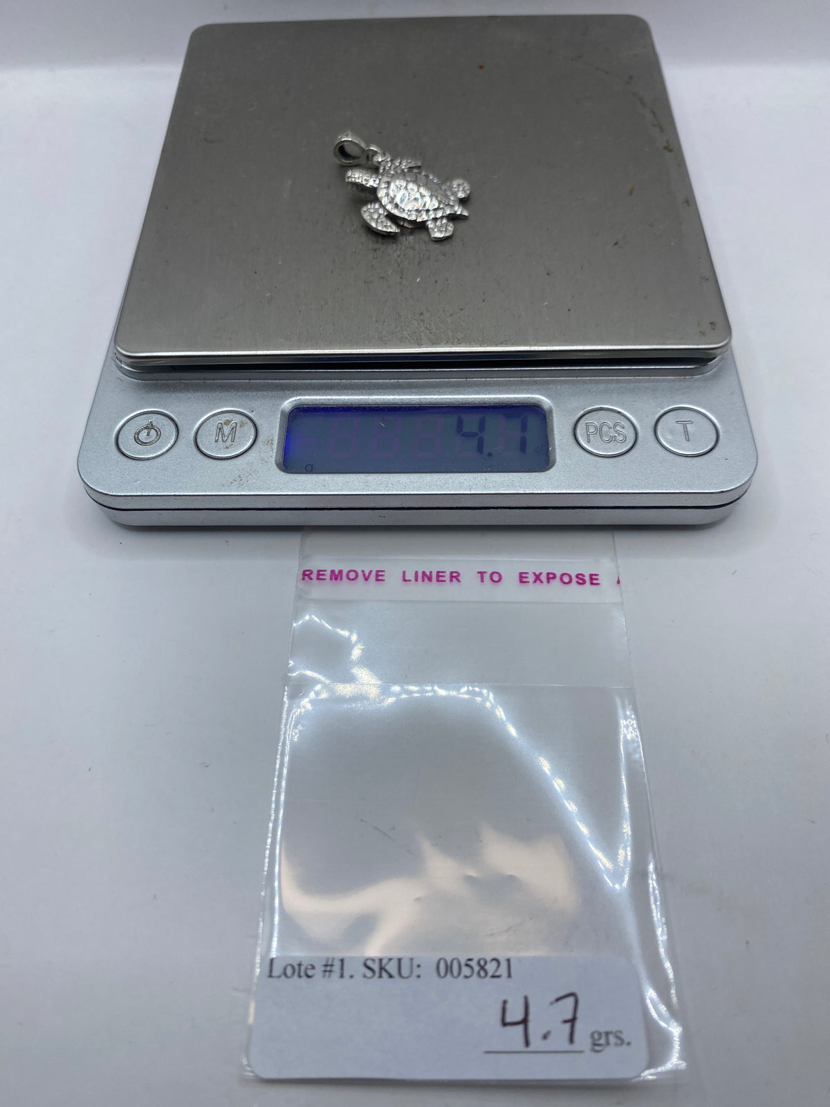 Dije Tortuga Marina Plata .925 — Taxco Granulado — foto 6