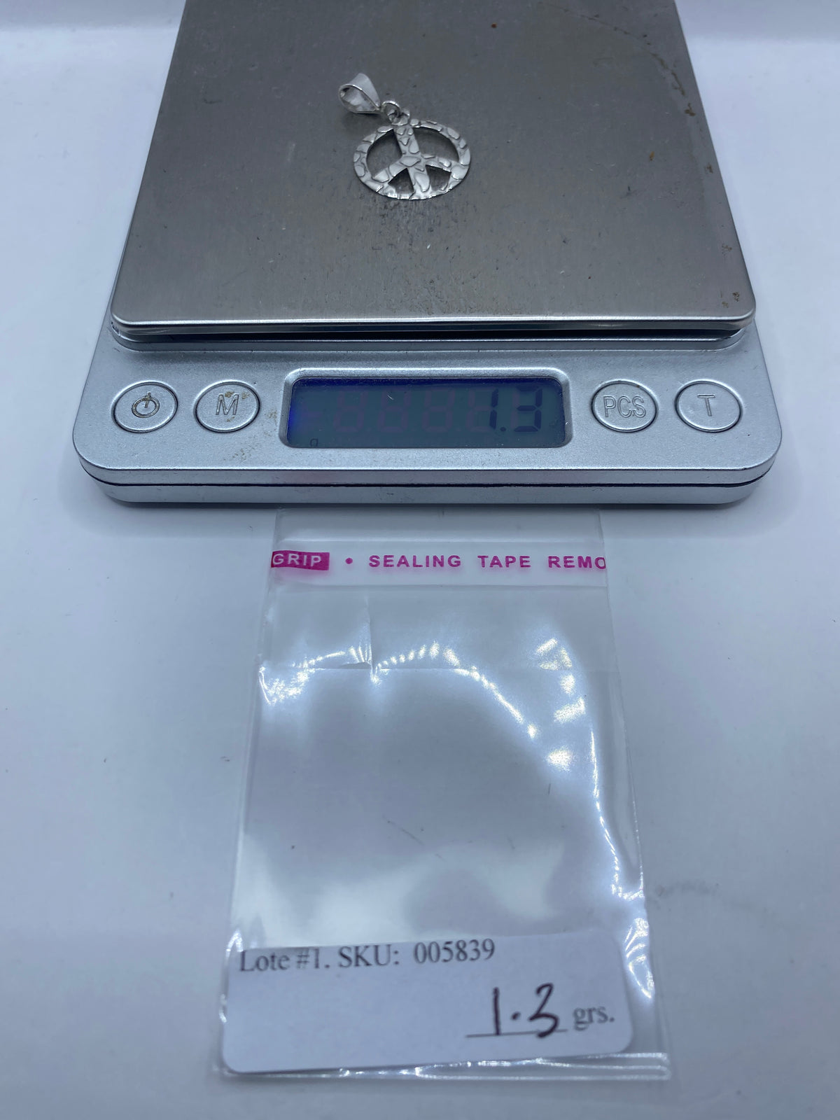 Dije Símbolo de Paz Calado en Plata — Taxco .925 — foto 5