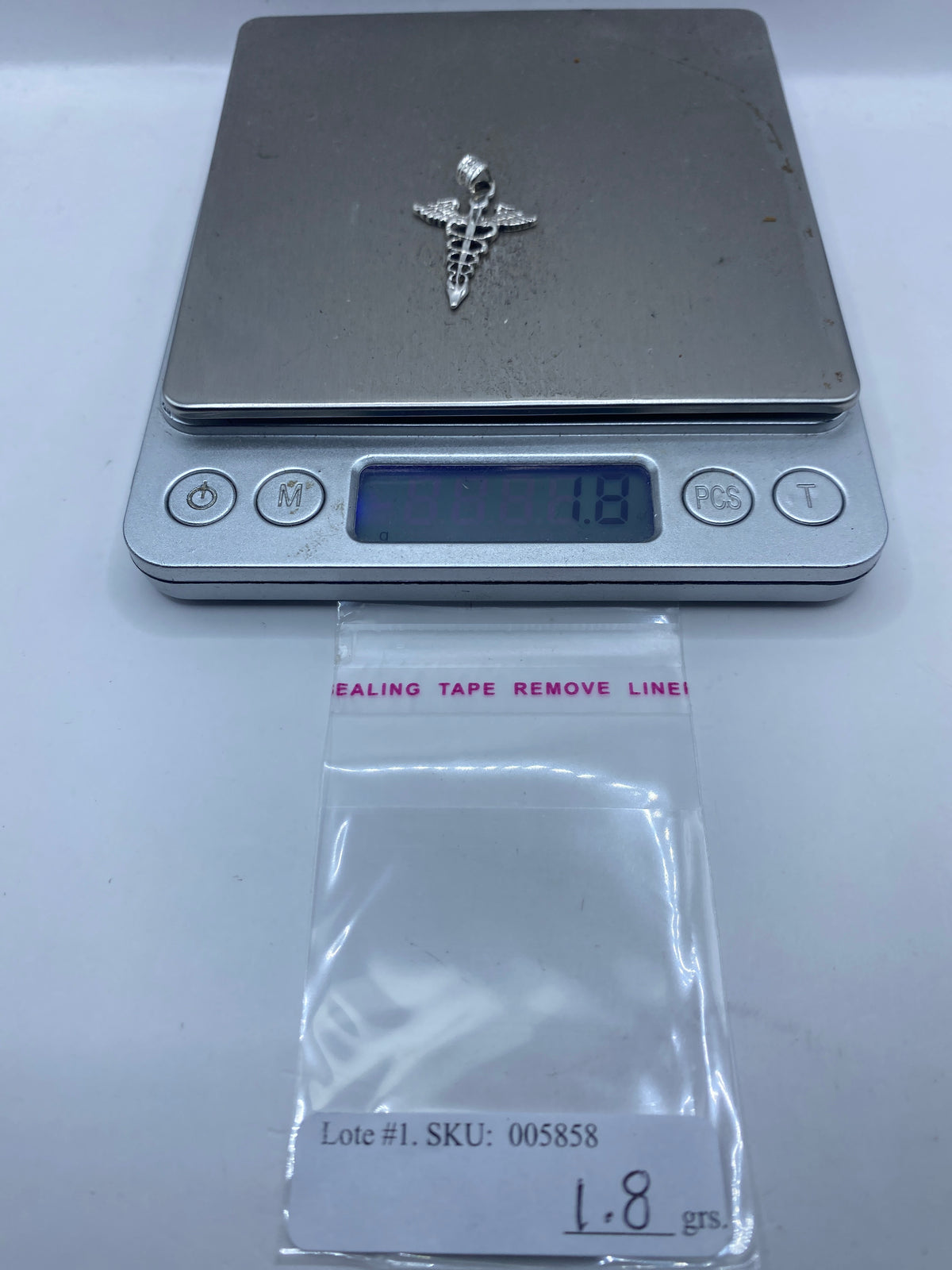 Dije Caduceo Plata .925 — Símbolo Médico Taxco — foto 6