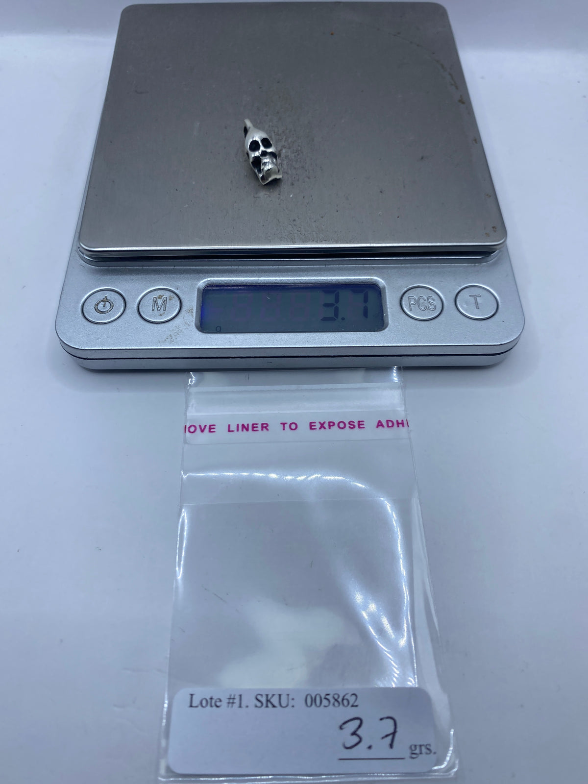 Dije Calavera de Plata Cartoneado — Taxco .925 — foto 6