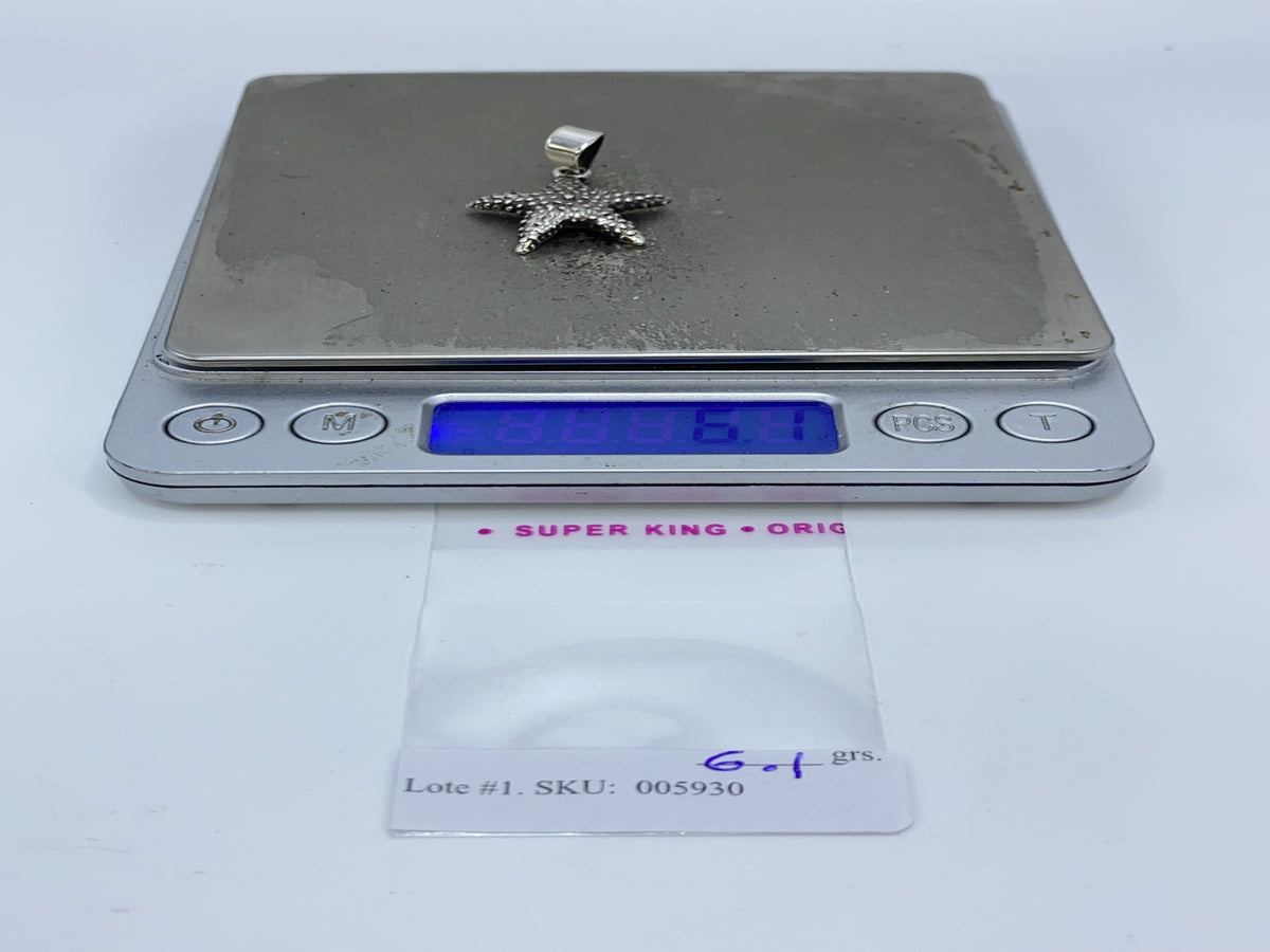 Dije Estrella de Mar Plata Granulado — Taxco .925 — foto 6