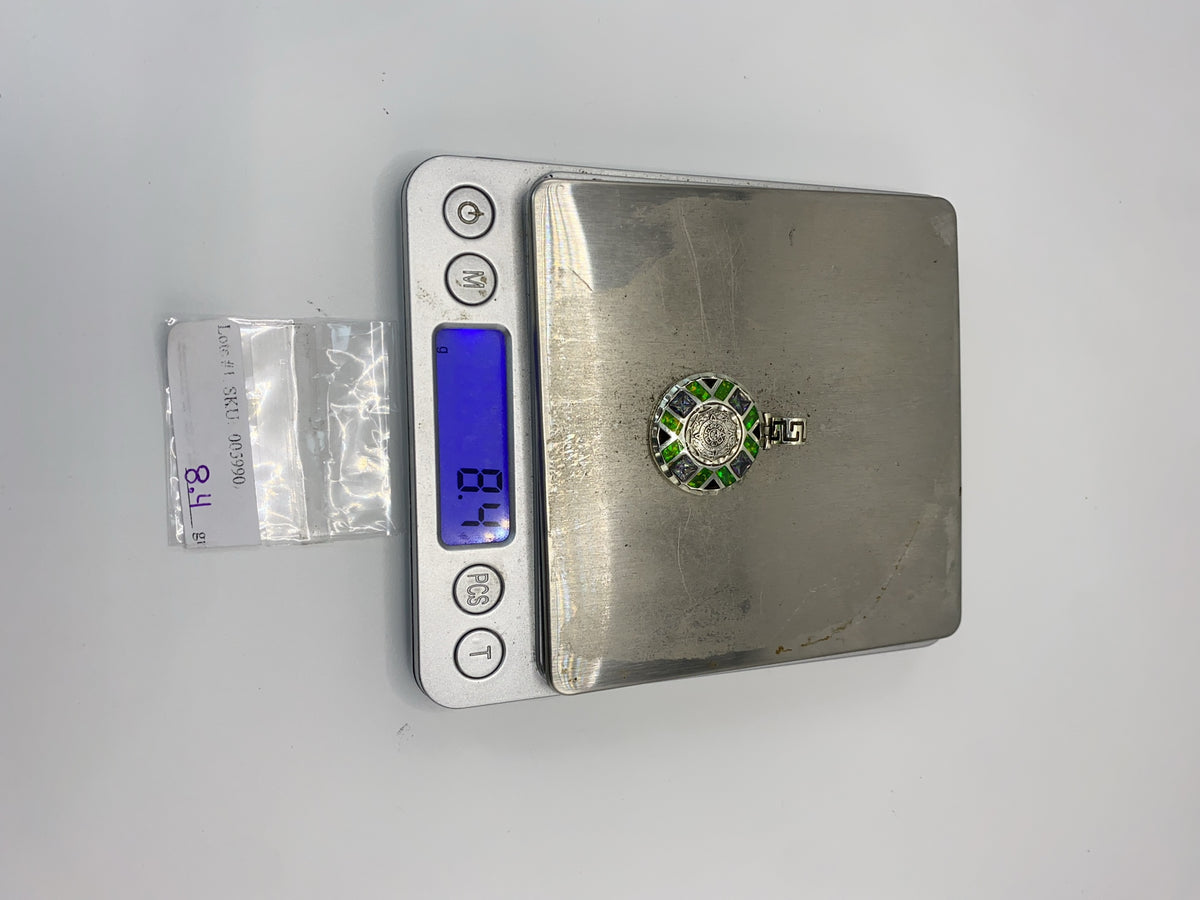 Dije Prehispánico Plata .950 con Opalo de Fuego Verde — foto 6