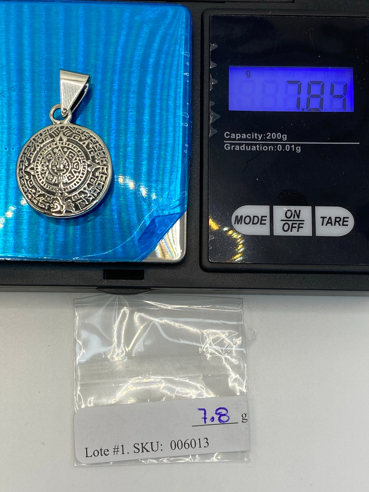 Dije Plata Calendario Azteca — Taxco .925 — foto 6