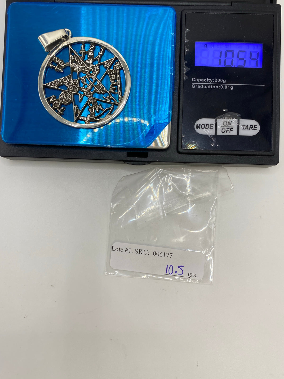 Dije Místico Plata 925 — Pentáculo Calado Taxco — foto 6