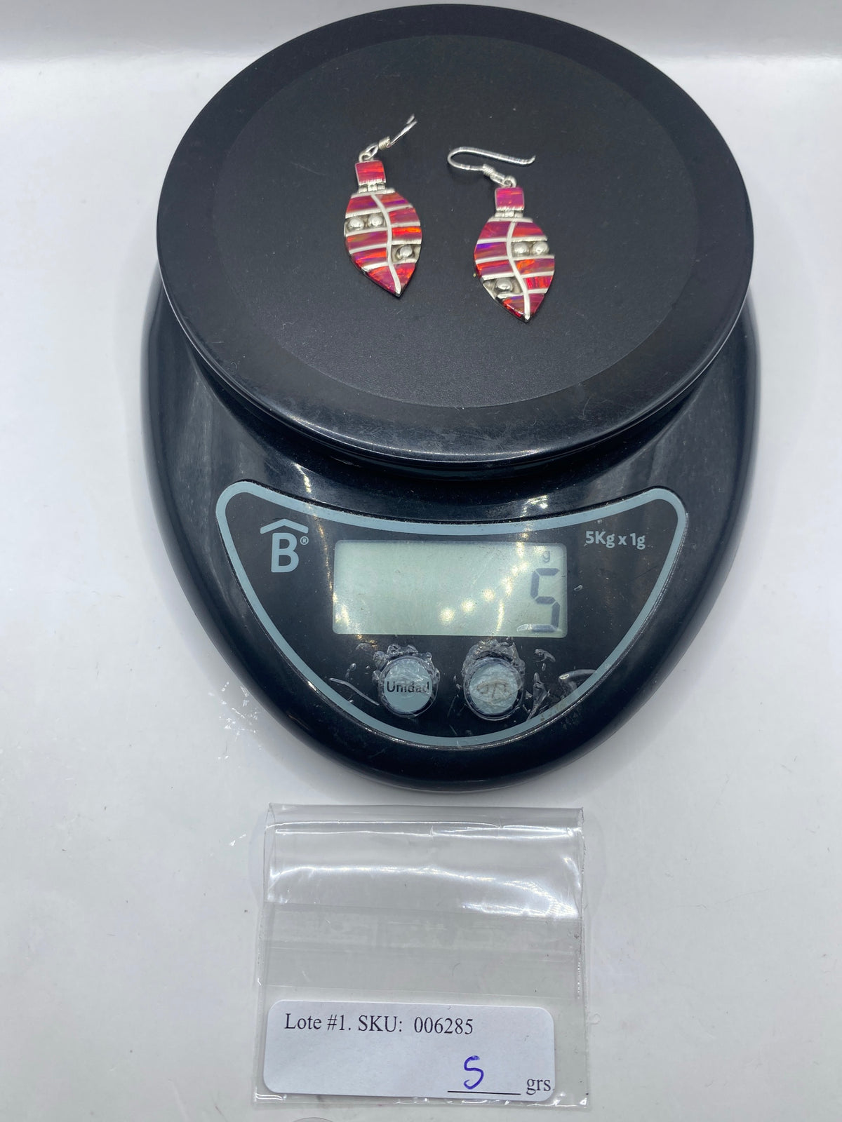 Aretes de Plata Ópalo de Fuego Rosa — Taxco 950 — foto 6