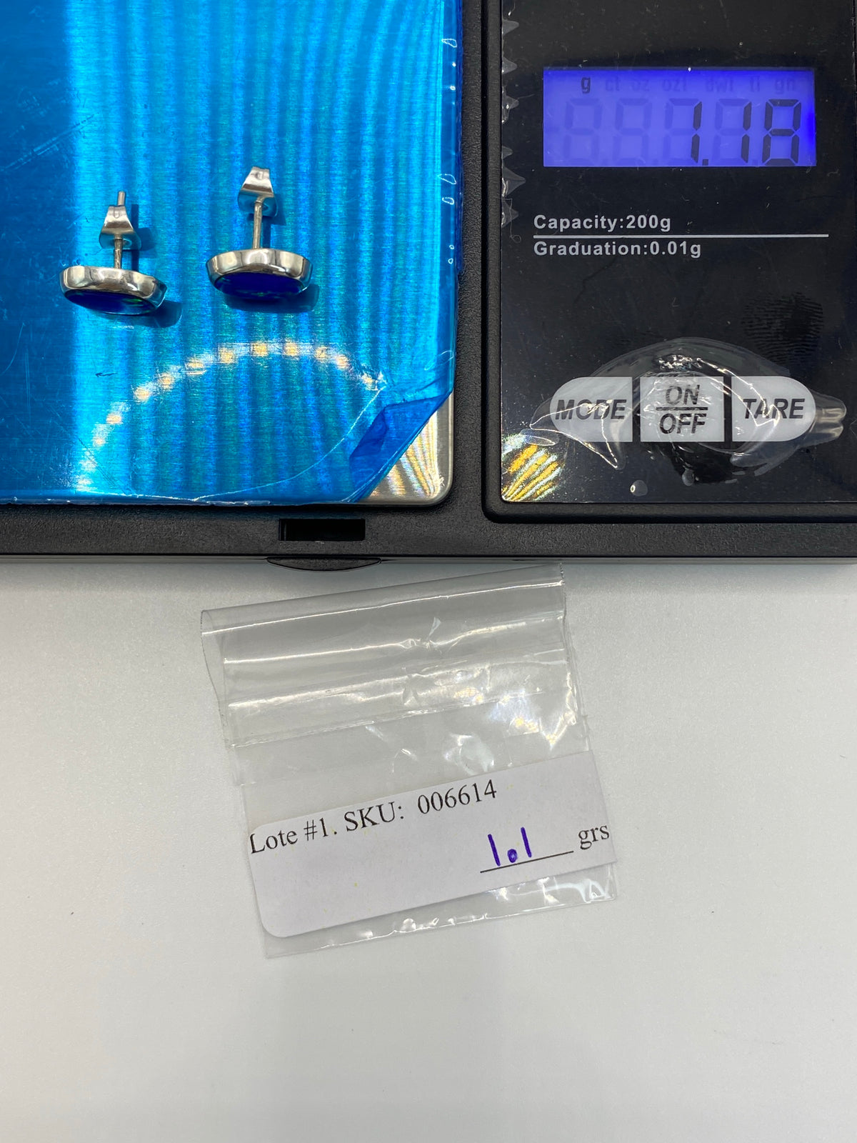 Aretes Plata Ópalo de Fuego Azul — Taxco 925 — foto 6