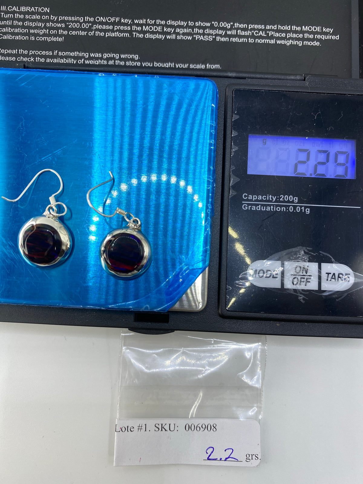 Aretes de Plata Ópalo de Fuego Multicolor — Taxco 925 — foto 6