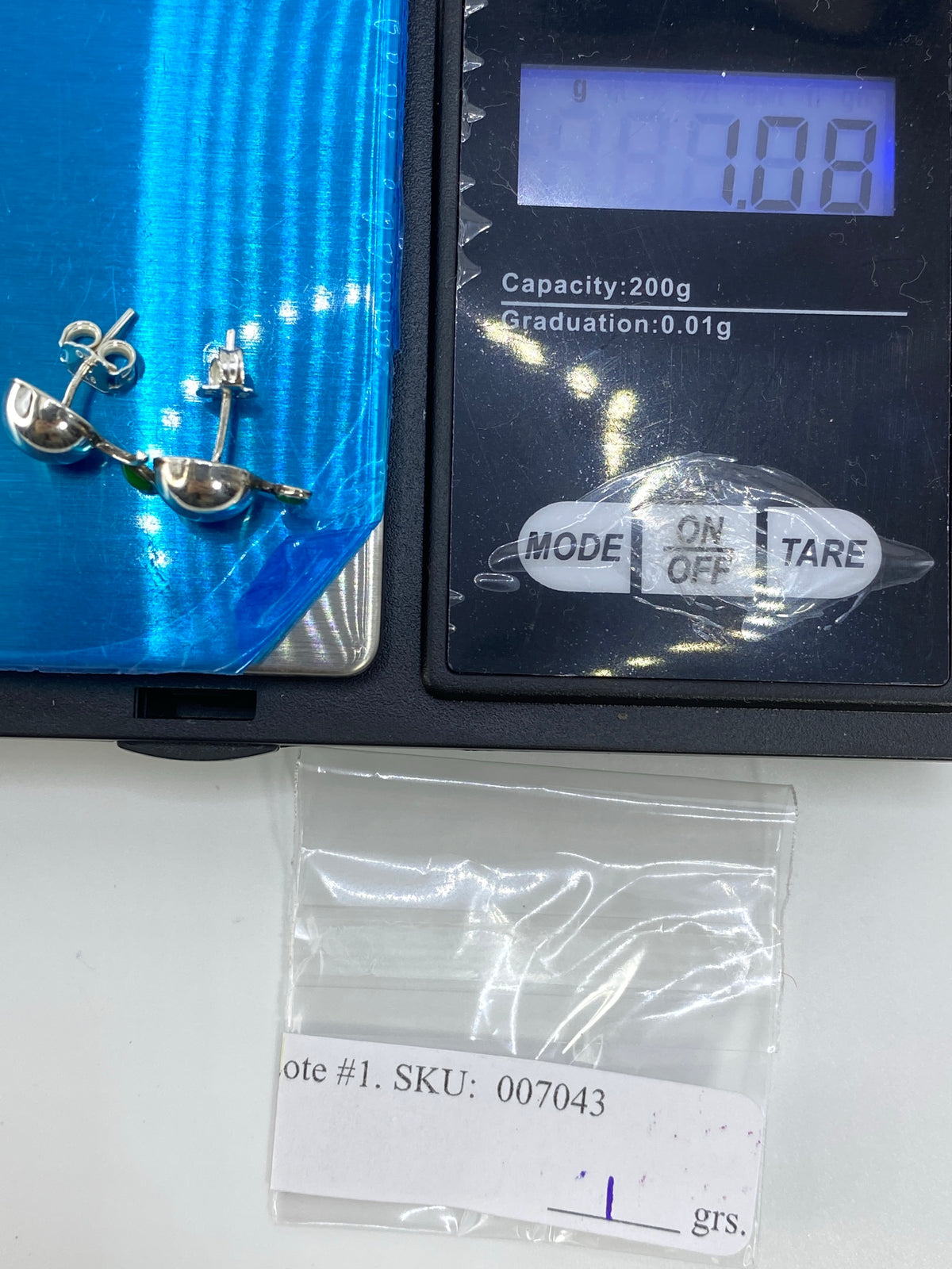 Aretes de Plata Cartoneado Pequeños — Taxco 925 — foto 6