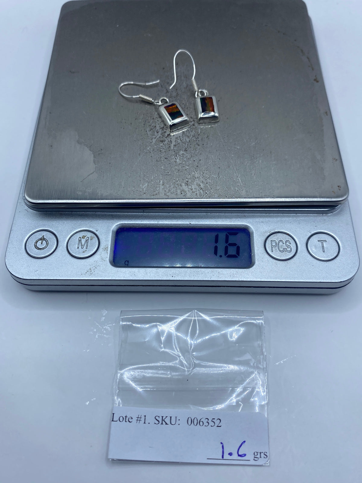 Aretes de Plata Ópalo de Fuego — Taxco 925 — foto 6