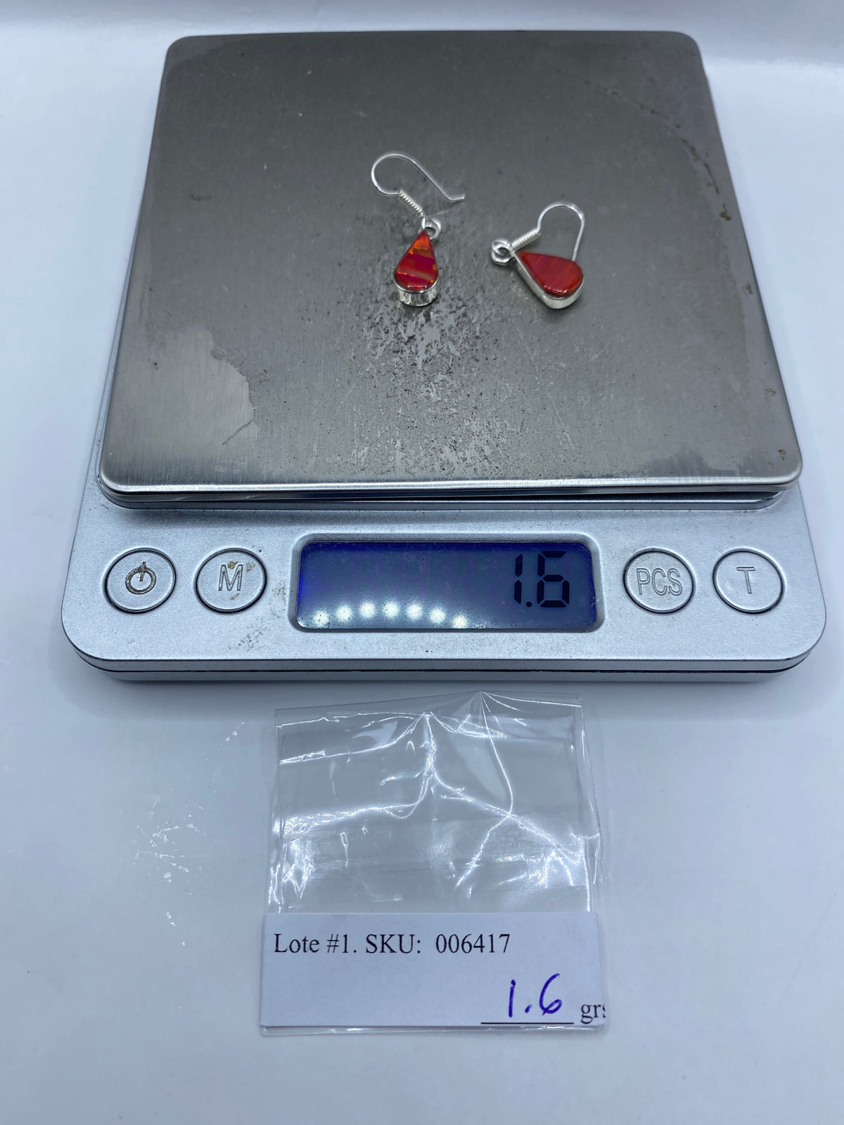 Aretes Plata Ópalo de Fuego Rosa — Taxco 950 — foto 6