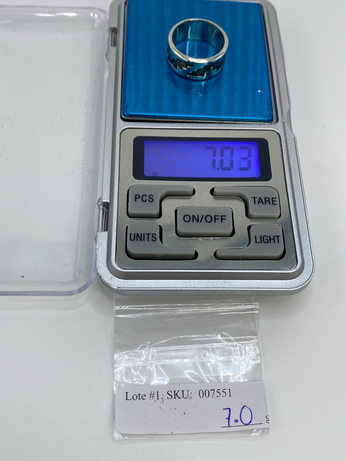 Anillo de Plata Repujado Geométrico Prehispánico — Taxco 925 — foto 6
