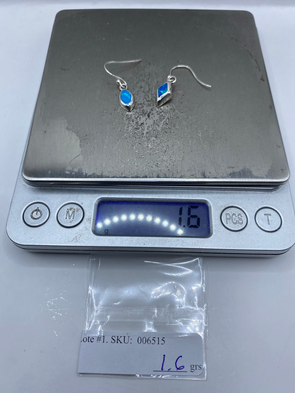 Aretes de Plata con Ópalo de Fuego — Taxco 950 — foto 6