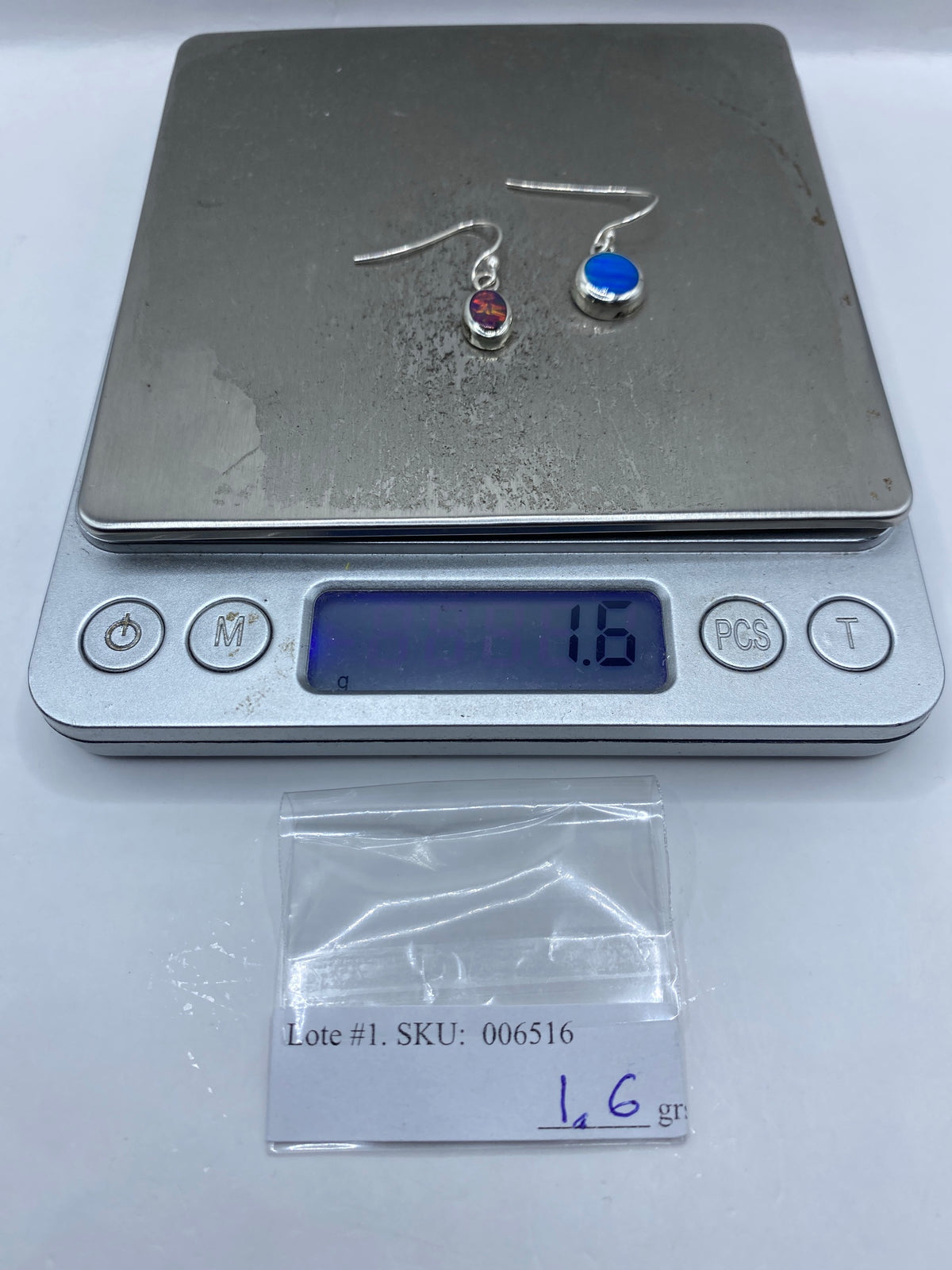 Aretes Plata Ópalo de Fuego — Taxco 925 — foto 6