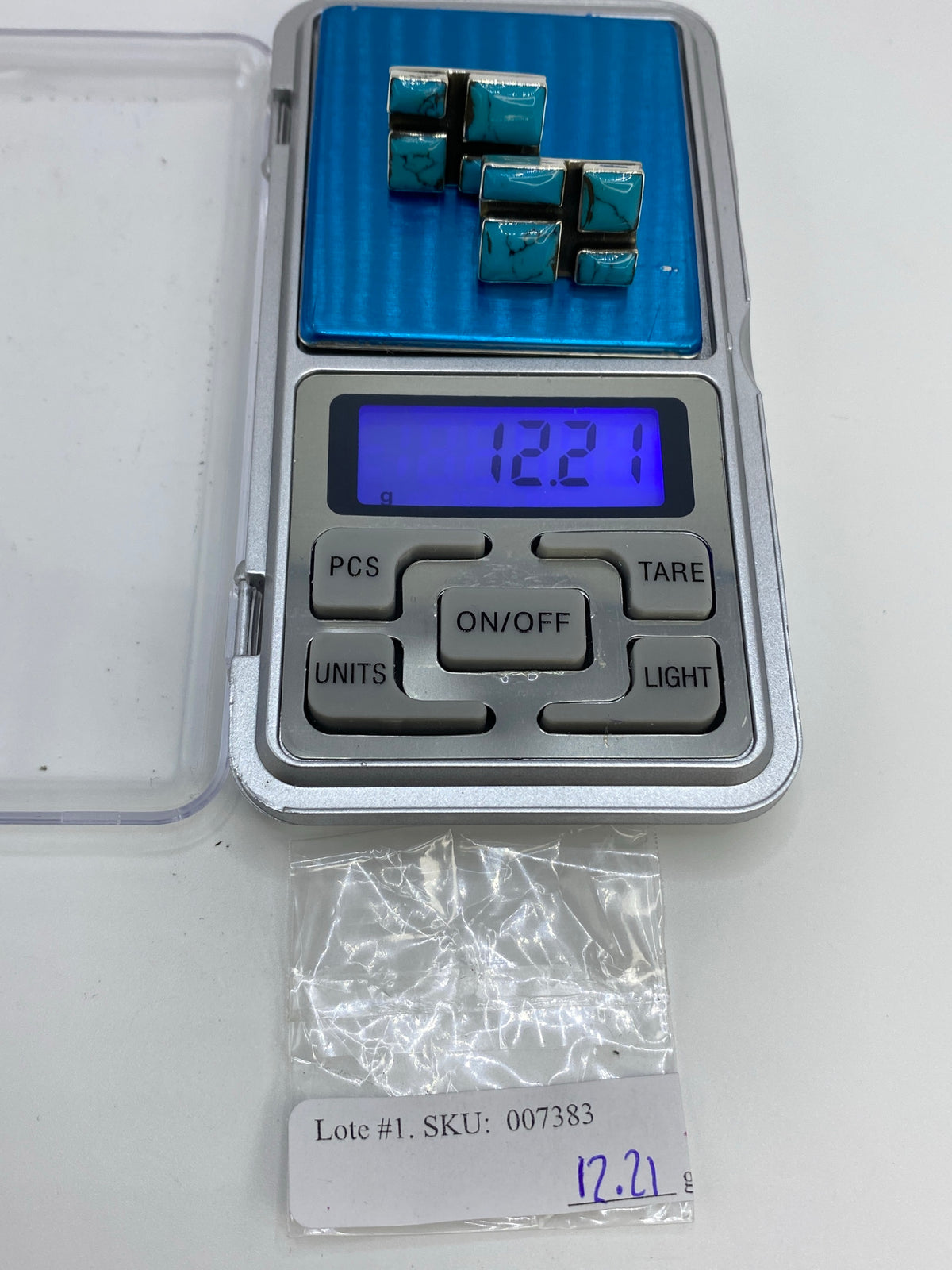 Aretes de Plata con Turquesa Azul — Taxco 925 — foto 6