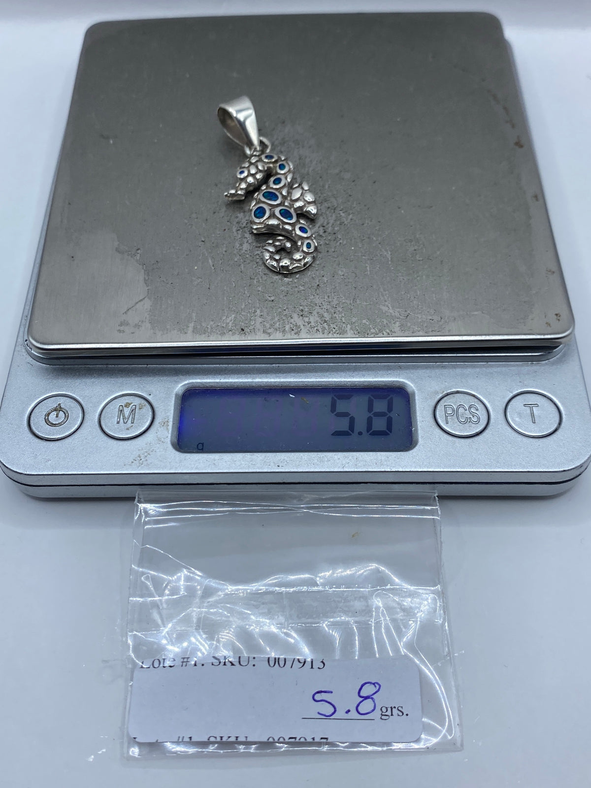 Dije Caballito de Mar Opalo de Fuego Plata 950 — Taxco — foto 6